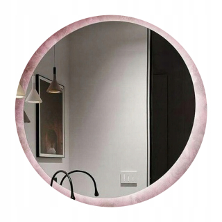 Kúpeľňové zrkadlo - Okrúhle nástenné zrkadlo s LED Galakor 100 cm